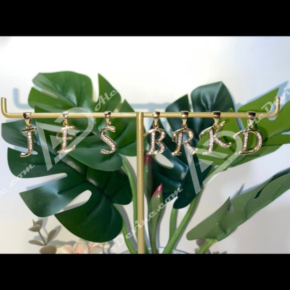 J Initial Pendant (gold plated) - Picture 3 of 5